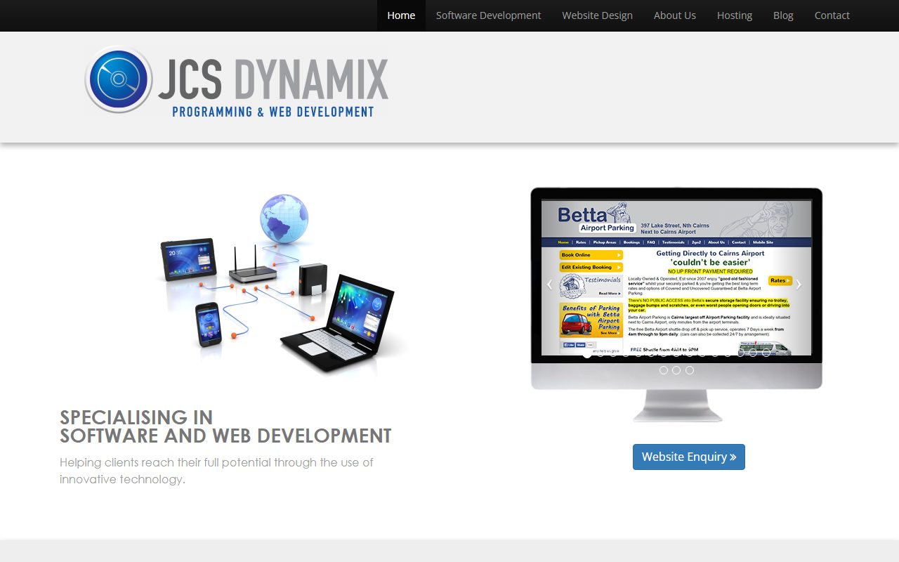 jcsdynamix.com.au homepage screenshot