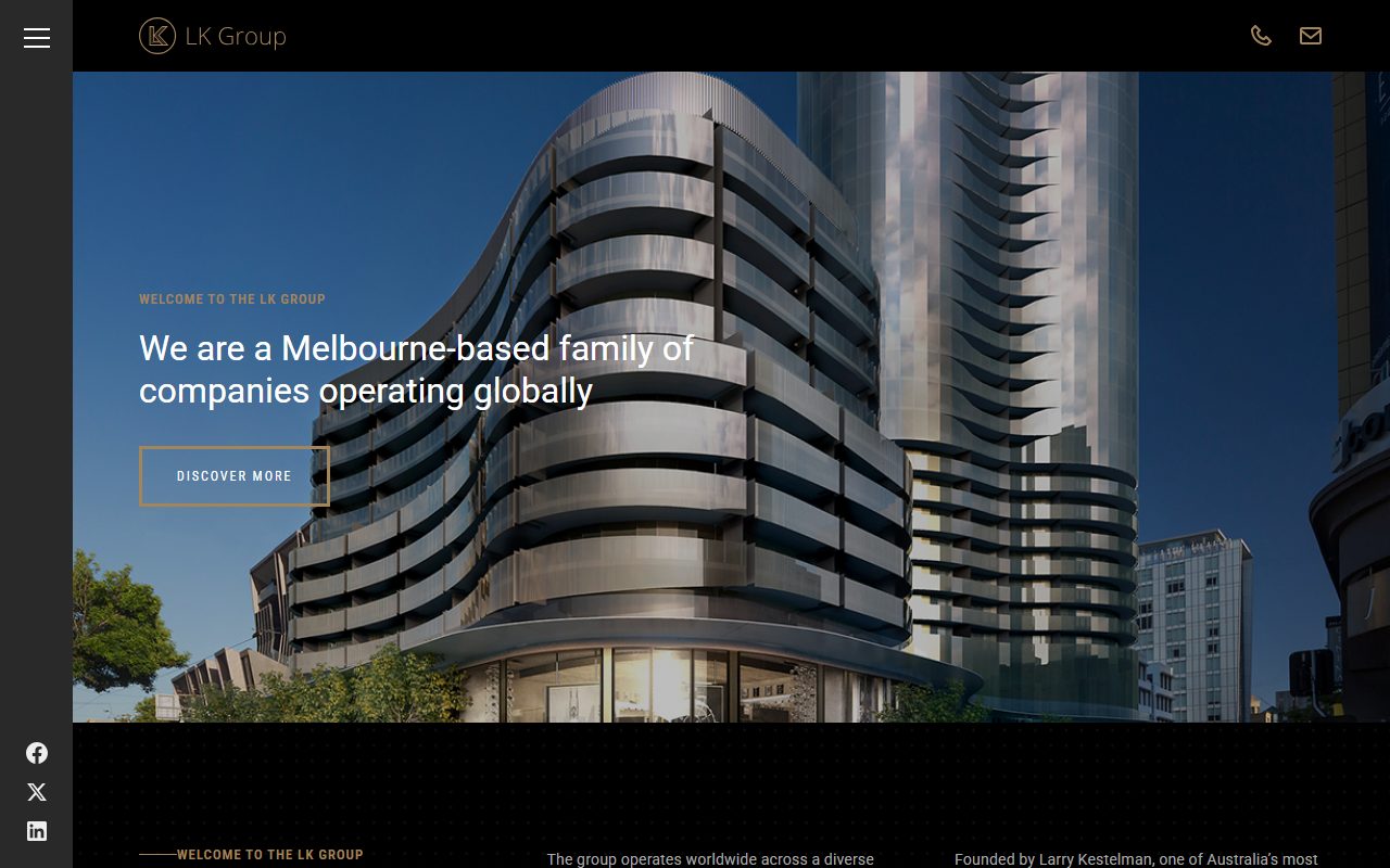 lkg.com.au homepage screenshot